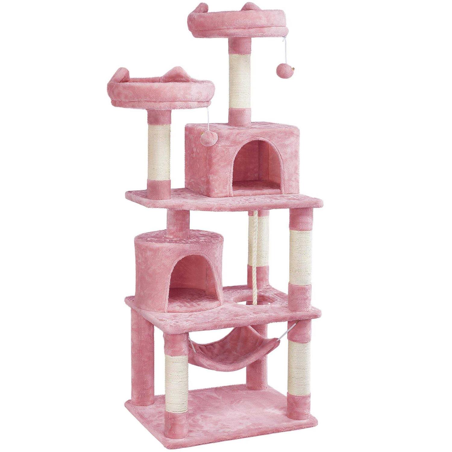 Topeakmart 4-Level Large Cat Tree Condo with 2 Perches