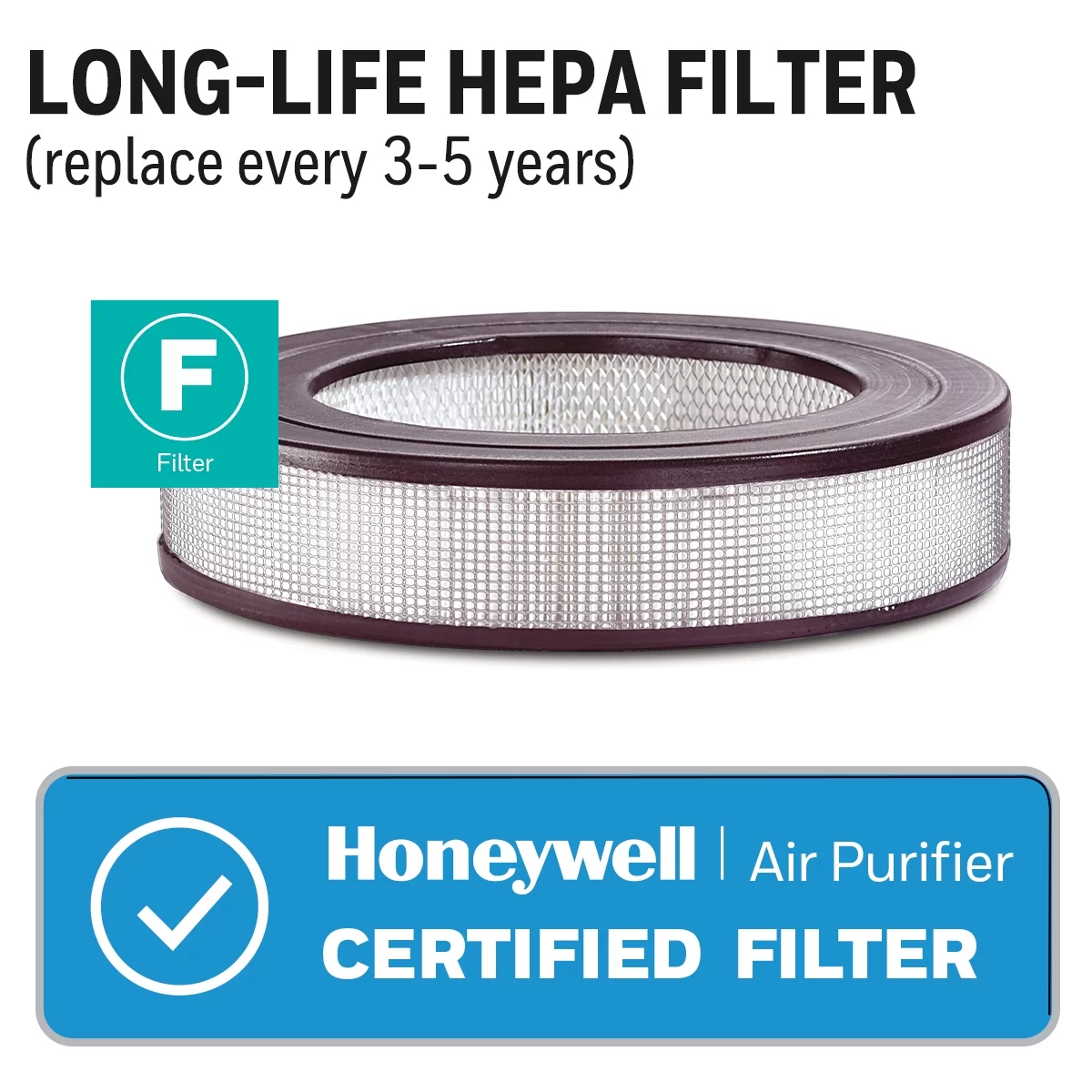 Honeywell Air Purifier, 50250-S, 390 sq ft, HEPA Filter, Allergen, Smoke, Pollen, Dust Reducer