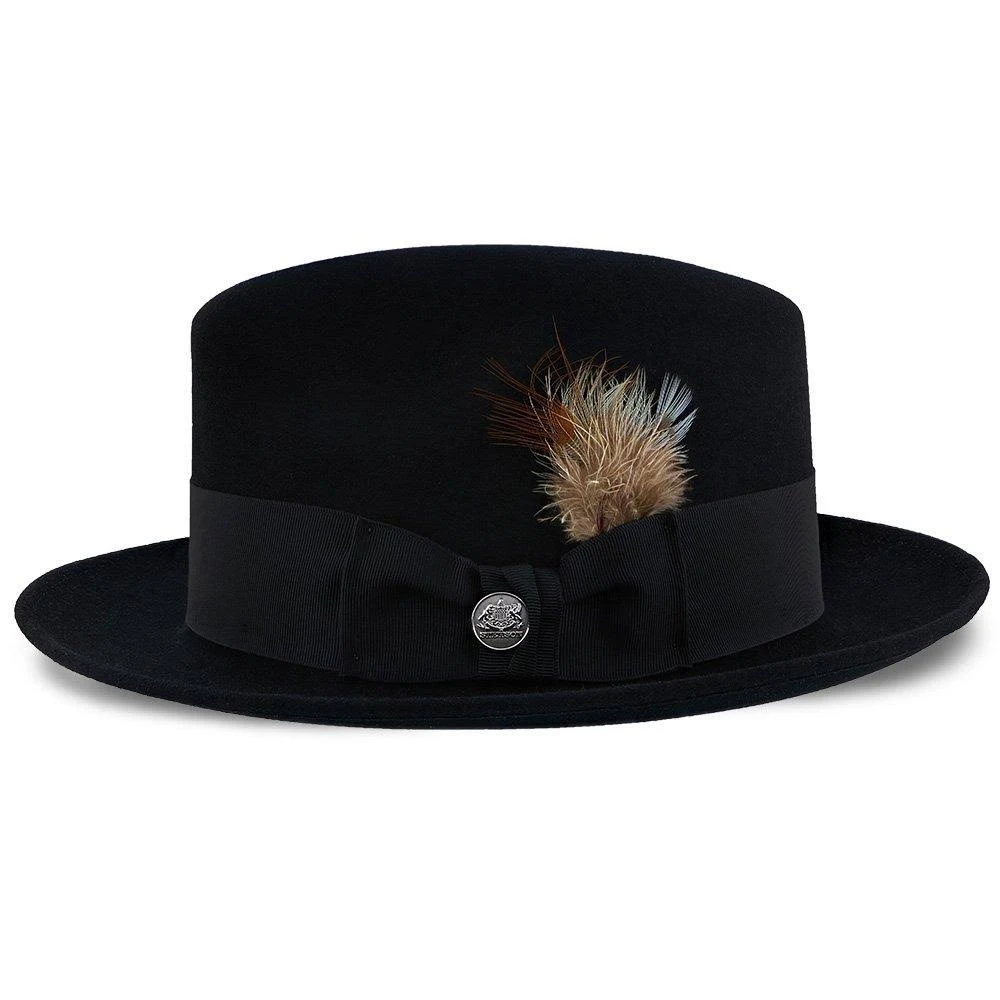 Saxon - Stetson Fur Felt Fedora Hat - TFSAXN - Black - 7