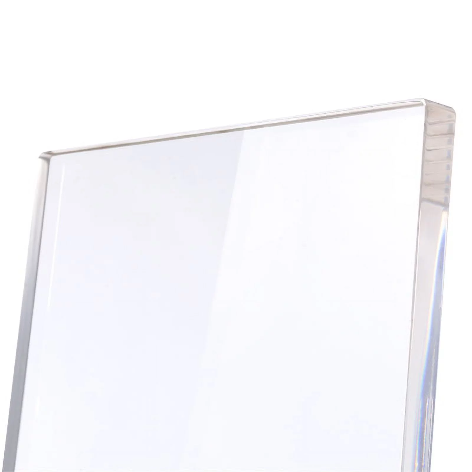 Bowery Hill 16" Modern Acrylic Plastic Z-Design Accent Chair in Clear