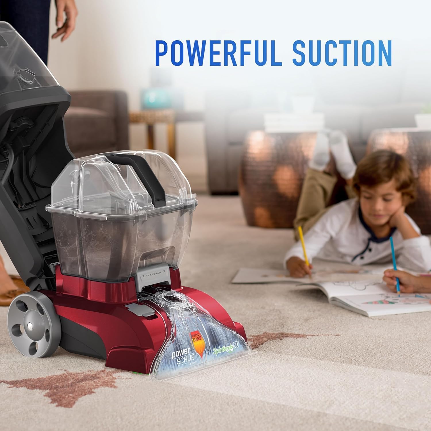 Hoover Power Scrub Deluxe Carpet Cleaner Machine Paws & Claws Deep Cleaning Carpet Shamp