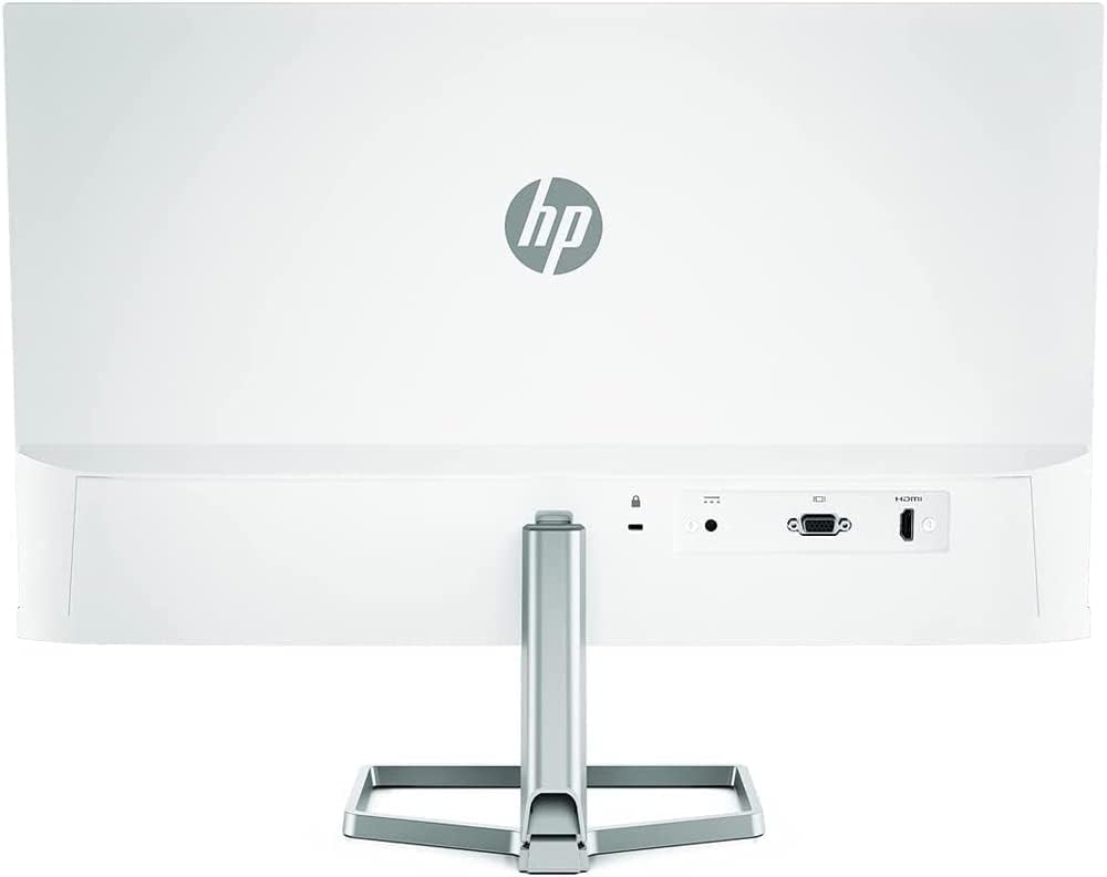 HP 2D9K1AA#ABA M24fw 24 inch FHD PC Monitor with AMD FreeSync White Bundle with Deco Gear HDMI Cable 2 Pack + Gamer Surface Mousepad + Screen Cloth
