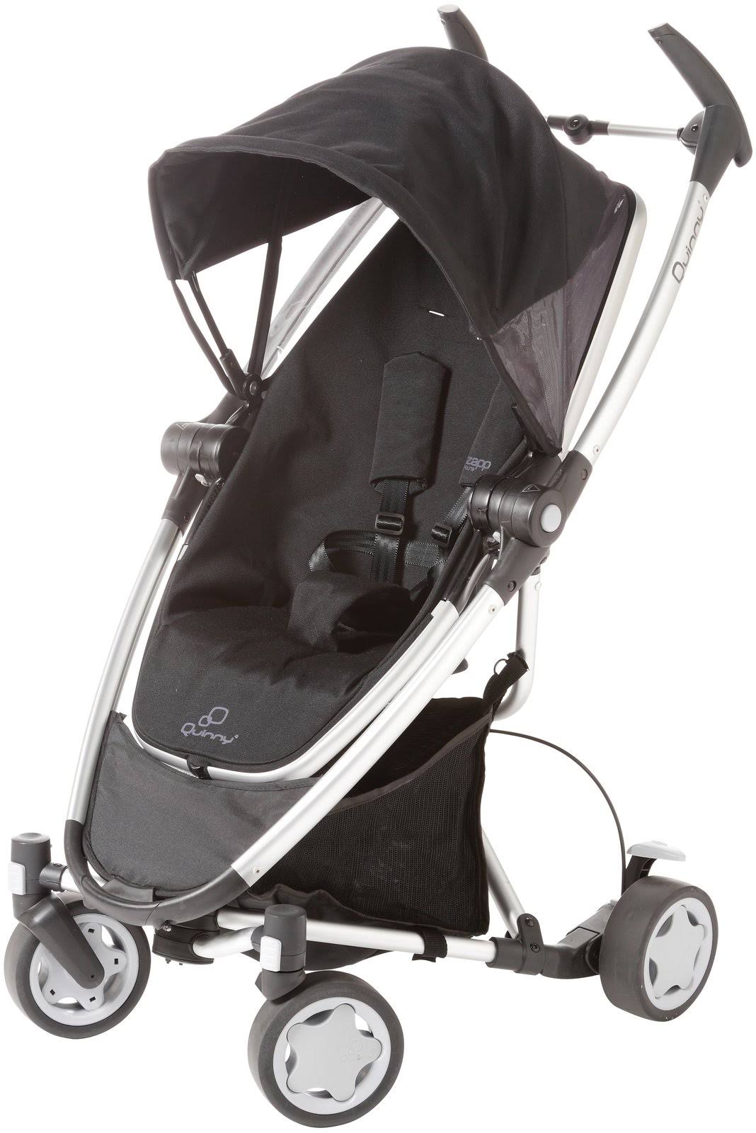 Quinny Zapp Xtra Stroller with Folding Seat - Rocking Black