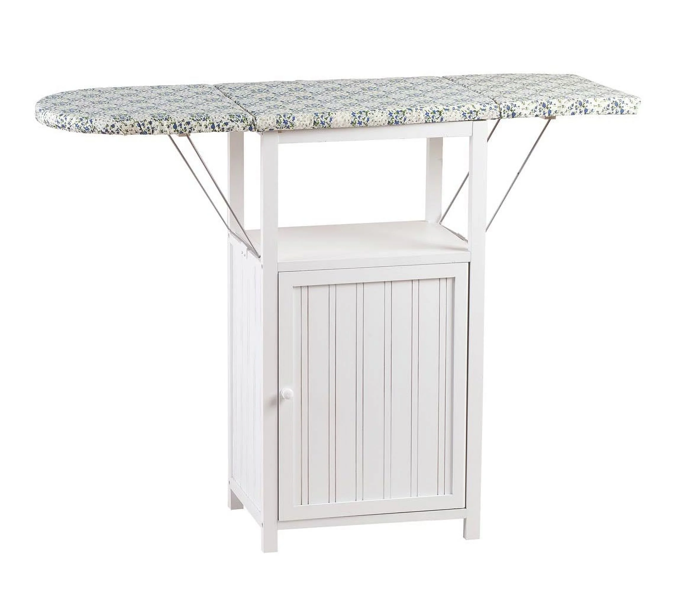 OakRidge Deluxe Ironing Board with Storage Cabinet, White