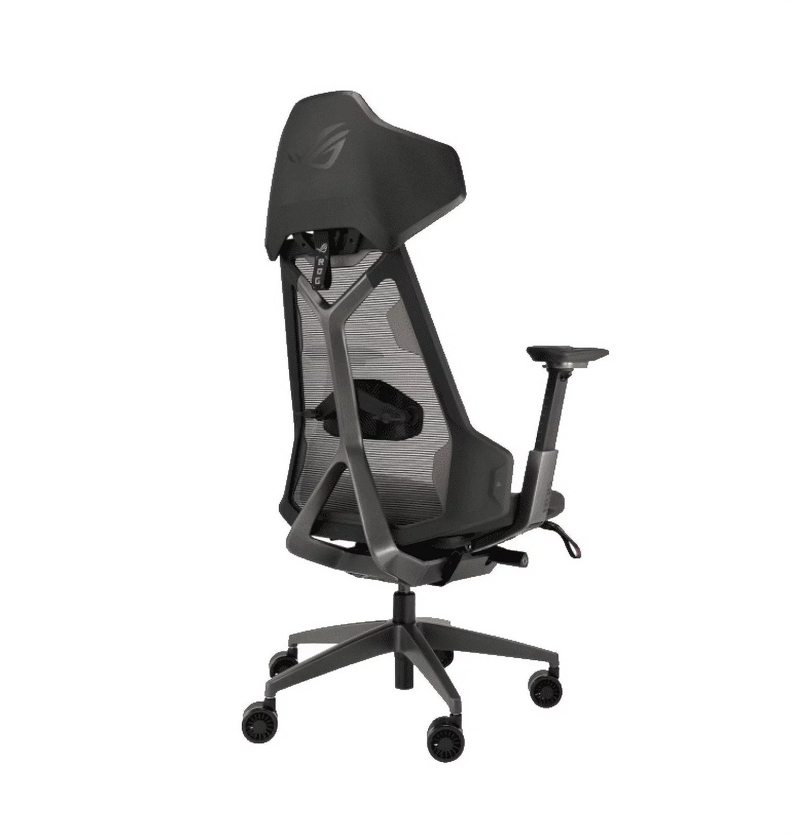 ASUS ROG Destrier Ergo Gaming Chair, Futuristic Cyborg Aesthetic, Versatile Seat Adjustments, Mobile Gaming Arm Support Mode, Acoustic Panel