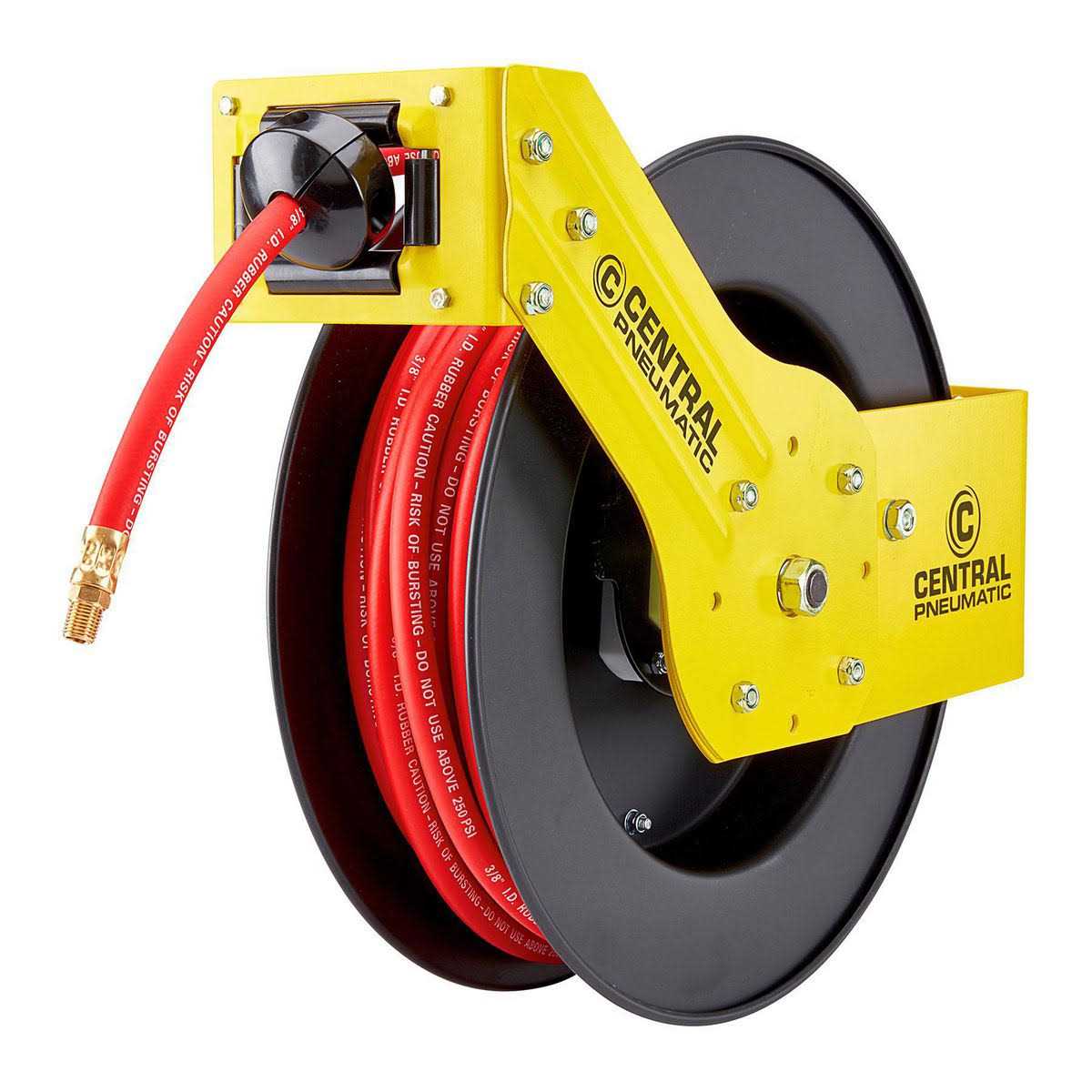 Central Pneumatic 3/8 in. x 50 ft. Retractable Hose Reel - Shop Hardware Tools Online Store