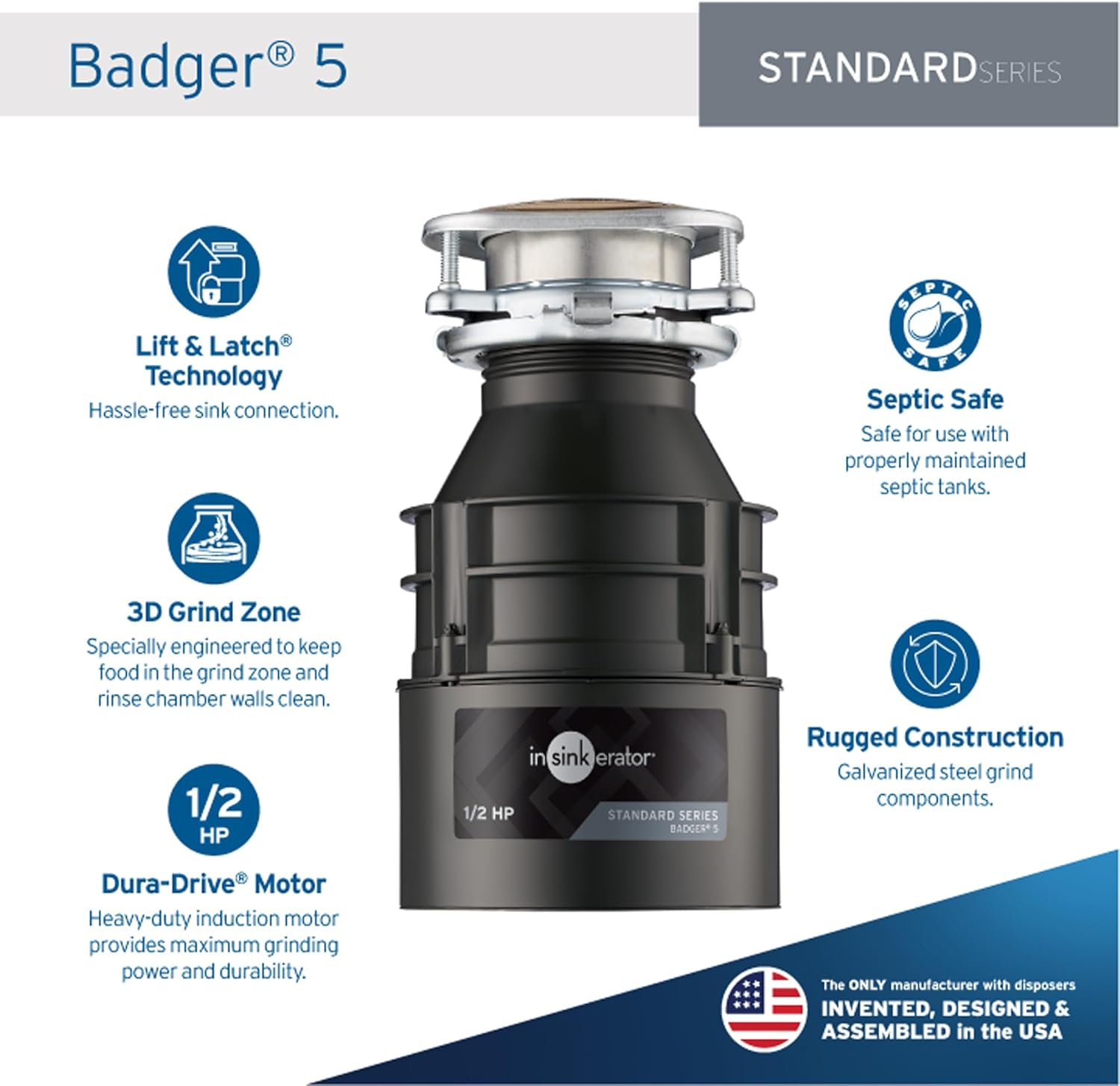 Aquasana Reverse Osmosis Water Filter System and InSinkErator Badger 5 Garbage Disposal Bundle