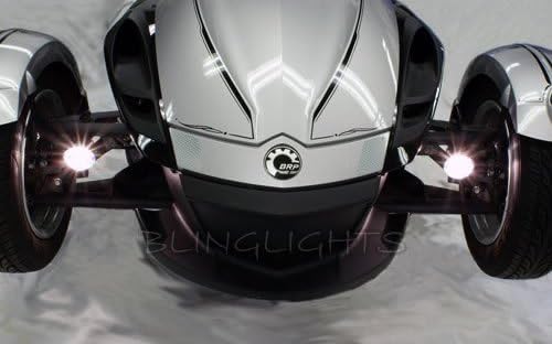 BLINGLIGHTS Can-Am Spyder Roadster Trike Blue LED Driving Lights Fog Lamps Drivinglights Foglamps Foglights Kit