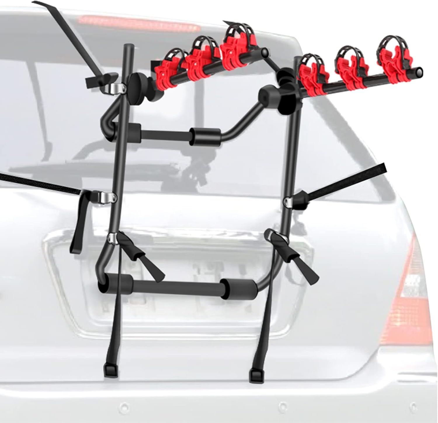 WALMANN Bike Car Racks 3 Bike Carrier for Car Bicycle Rack Fits Most Cars, Sedans, Hatchbacks, Minivans and SUVs, Bike Rack Trunk Mount