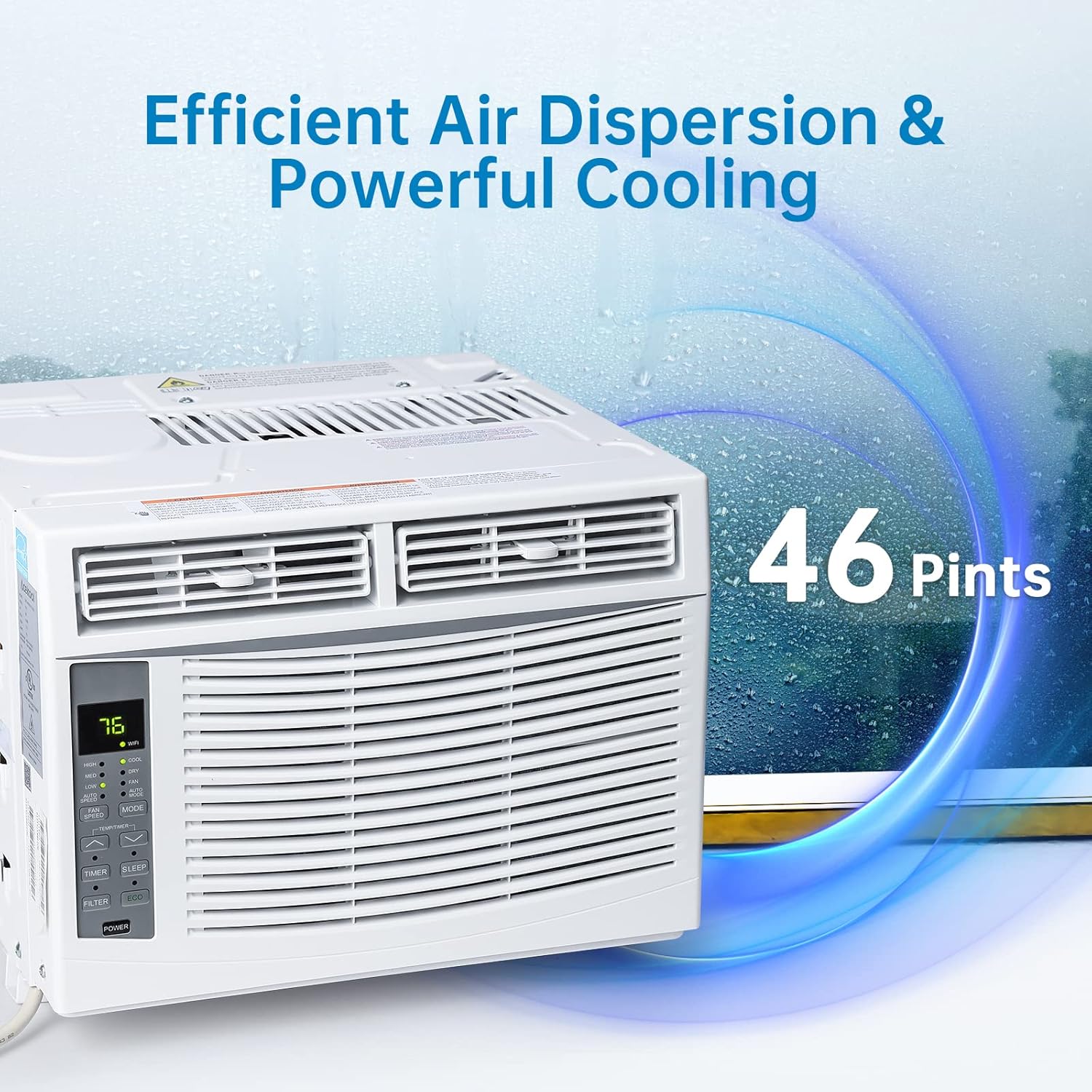 6,000 BTU Inverter AC Window Air Conditioner, White