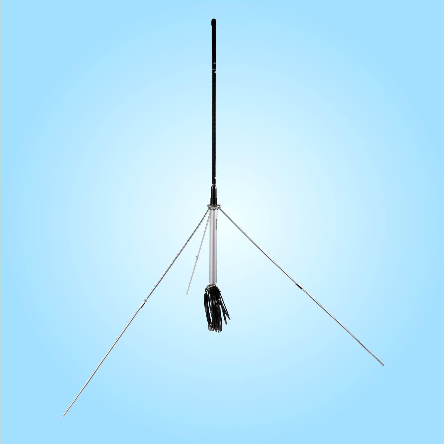 FMUSER FM Transmitter Antenna Outdoor, 1/4 Wave Professional GP Antenna for 87-108mhz 0.5w-100w FM Broadcast Transmitter, Waterproof FM Antenna with 8M TNC/BNC Cable