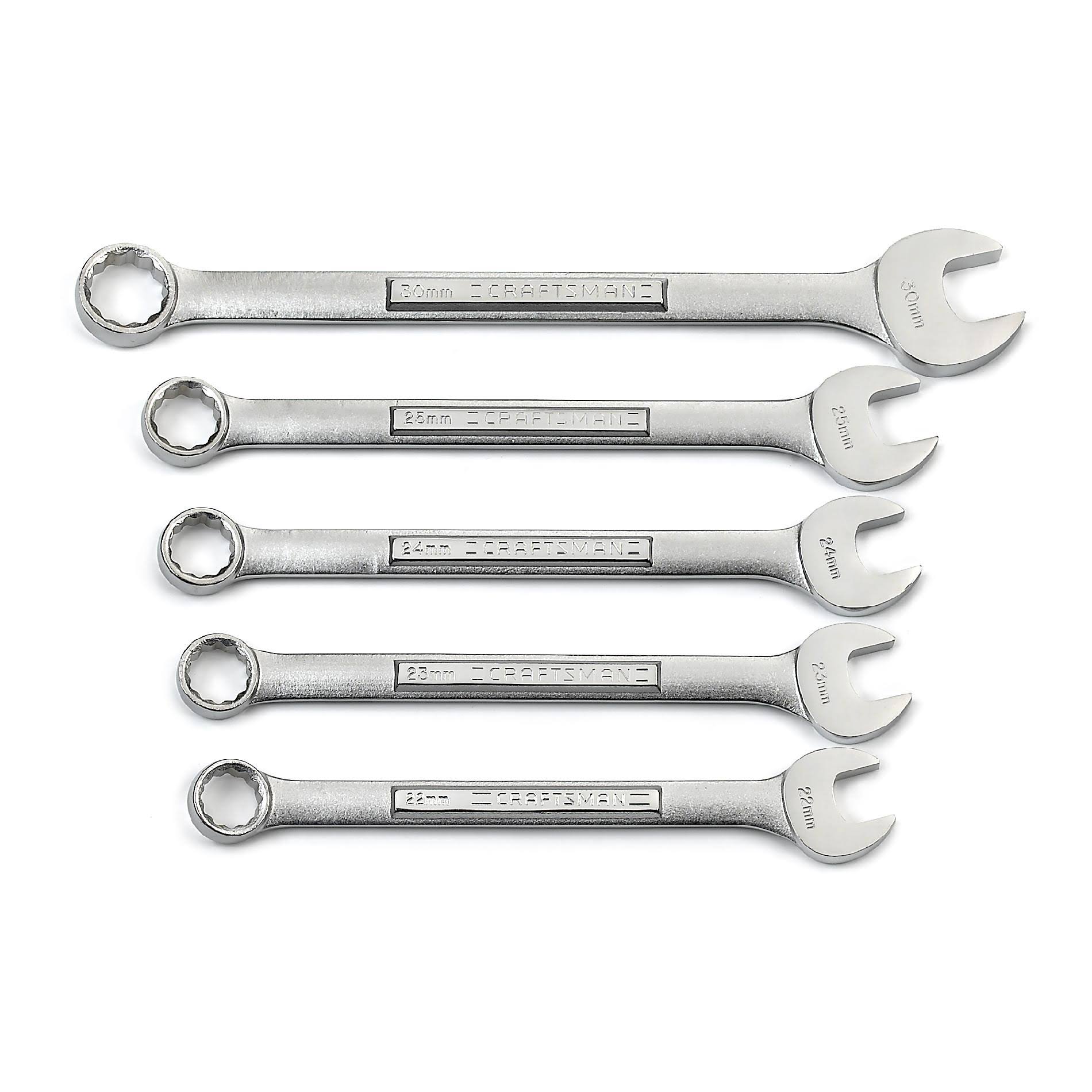Craftsman 5 pc. Metric 12 Pt. Large Combination Wrench Set 46940