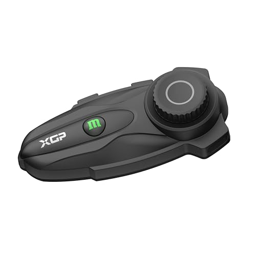 Motorcycle Bluetooth Headset V5.2 with Music Sharing, 2-Way Motorcycle Helmet Bluetooth with IP67 Waterproof, Motorcycle Communication Systems with Hi-FI Speakers for ATV/Snowmobile/Ski, 2 Pack
