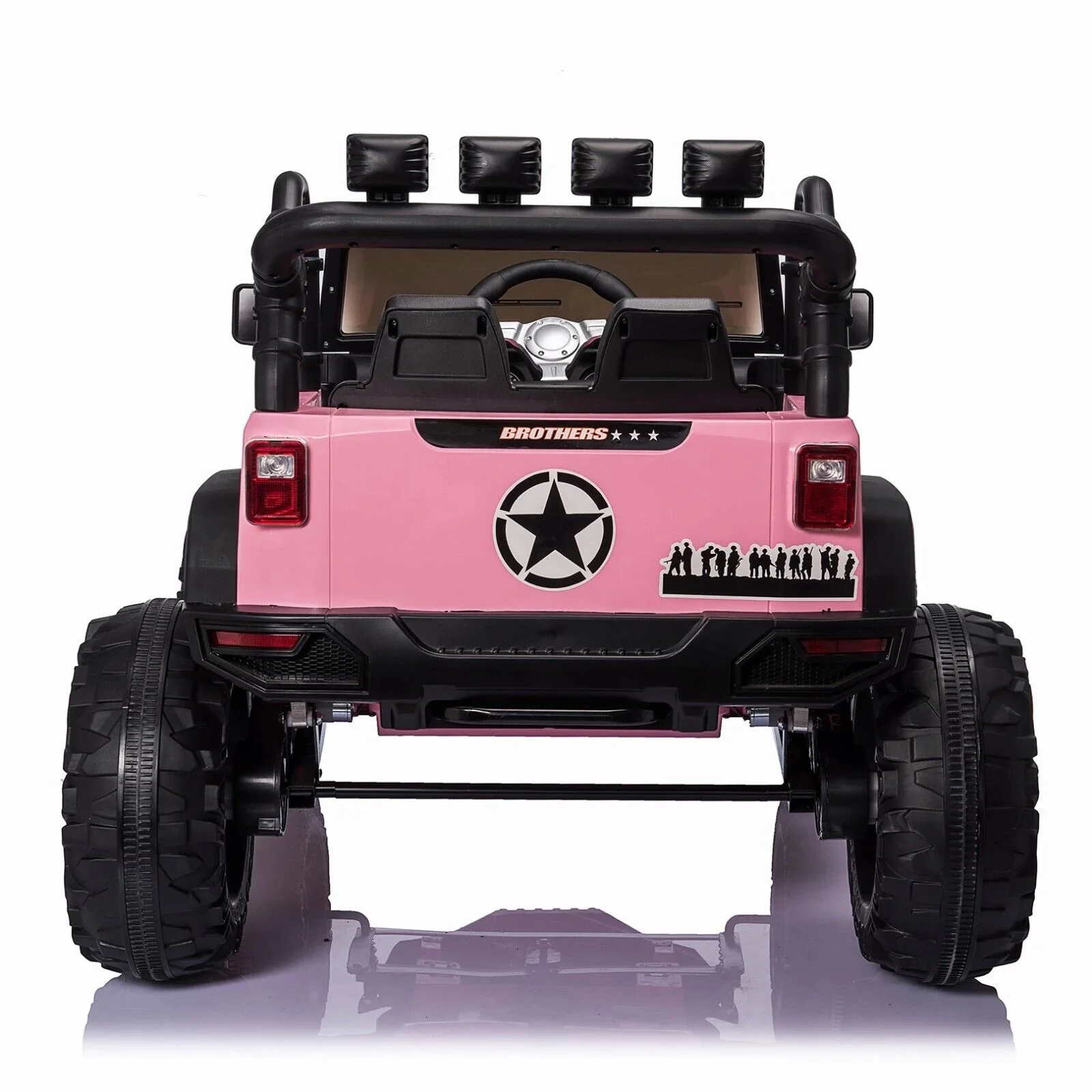 2-Seater 24V Ride-On Truck Toy with Remote Control and 400W Power for Kids - Curated Treasures Market
