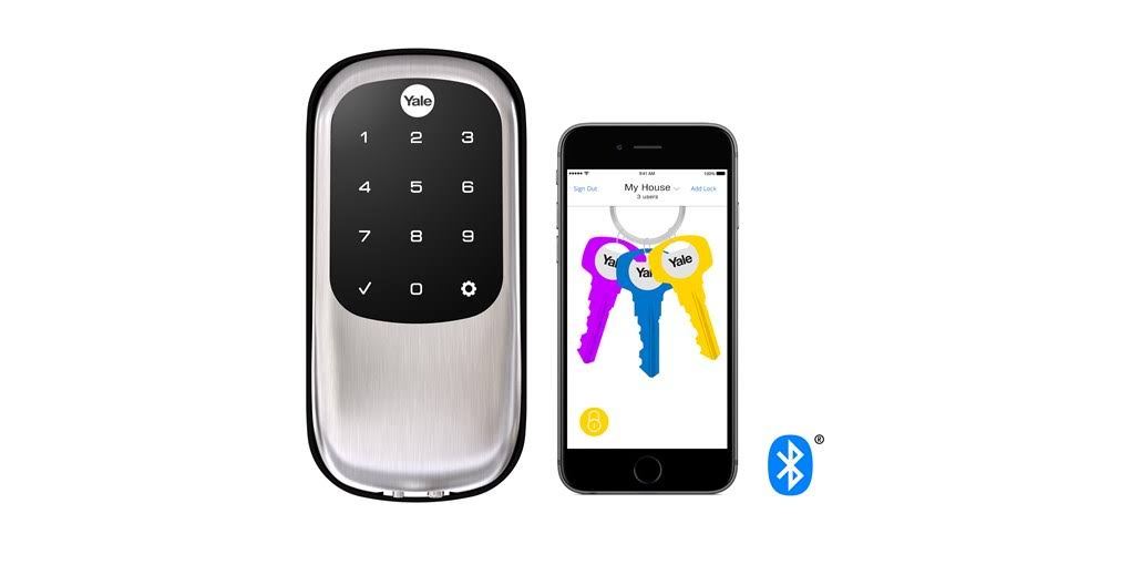 Yale Real Living Assure Lock Touchscreen Bluetooth Smart Door Deadbolt Standalone Satin Nickel YRD446