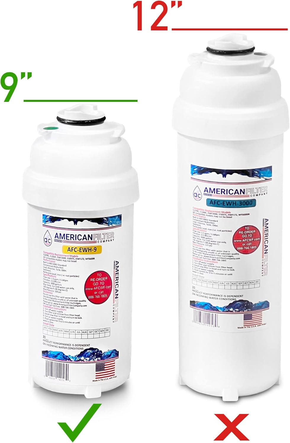 AFC Brand, Water Filter, Model # AFC-EWH-3000 Compatible with WaterSentry(R) Plus 51300C Water Filters 24-Filters