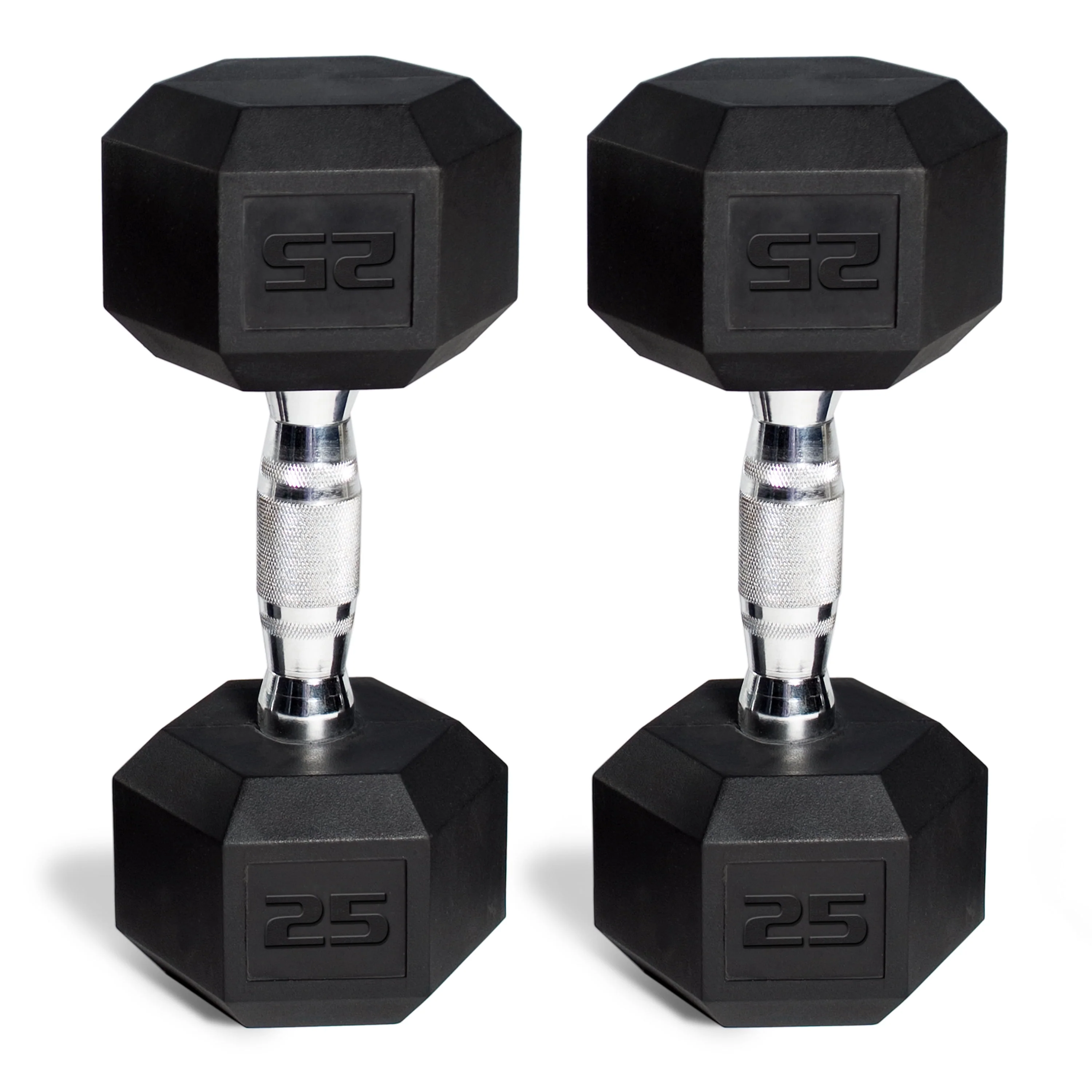 CAP Barbell, 20lb Coated Rubber Hex Dumbbell, Pair