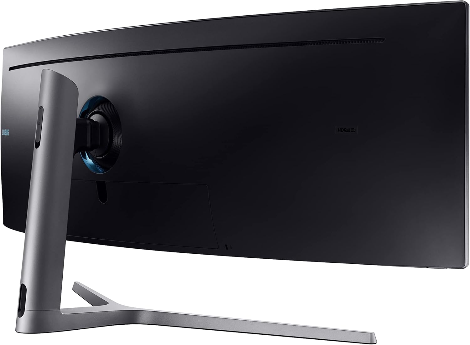 SAMSUNG 49-Inch CHG90 144Hz Curved Gaming Monitor (LC49HG90DMNXZA) – Super Ultrawide Screen QLED Computer Monitor, 3840 x 1080p Resolution, 1ms Response, FreeSync 2 with HDR,Black