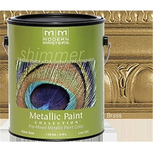 Modern Masters Brass Metallic Paint, 1 Gallon P5018433