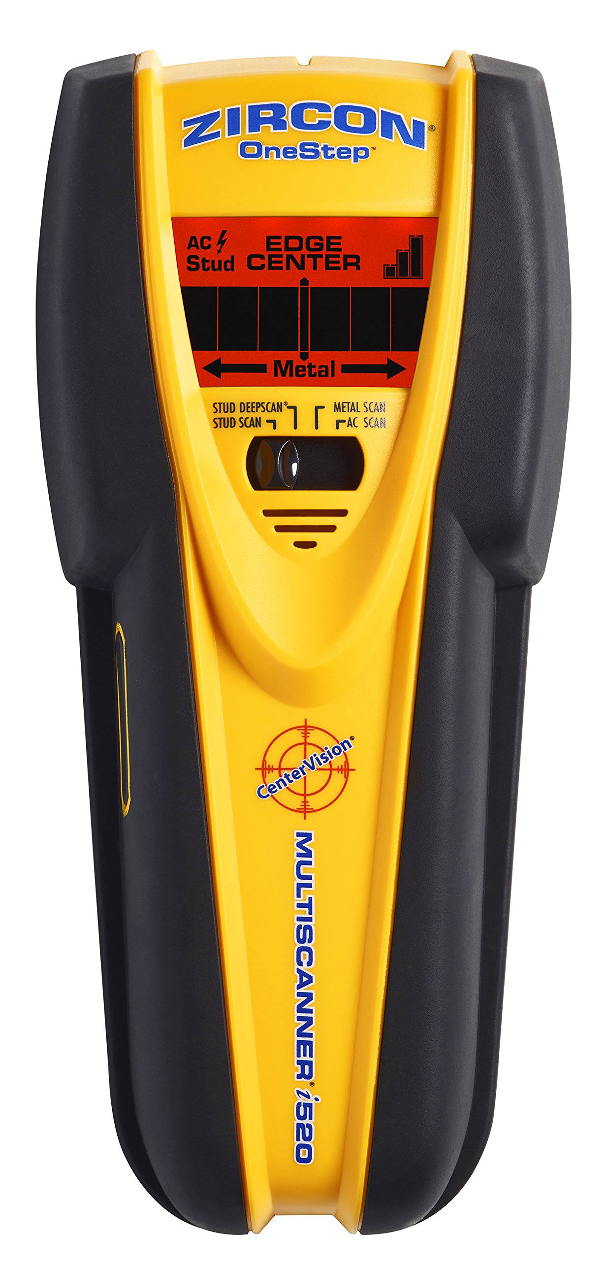 Zircon 68314 Multiscanner i520 Center-Finding Stud Finder with Metal and AC Electrical Scanning