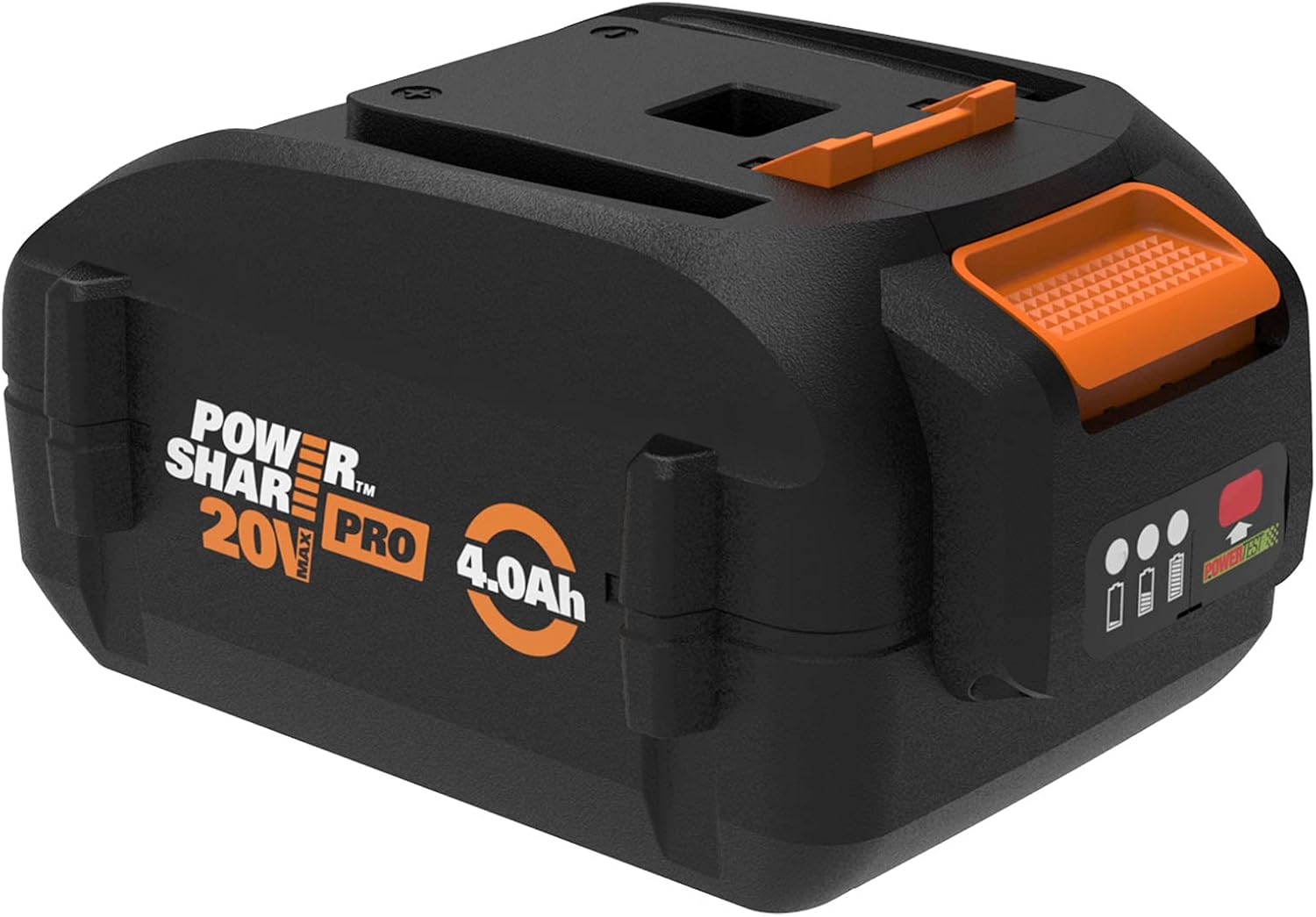 WORX WA3578 - PowerShare 20V 4.0Ah, Lithium Ion High Capacity Battery, Orange and Black