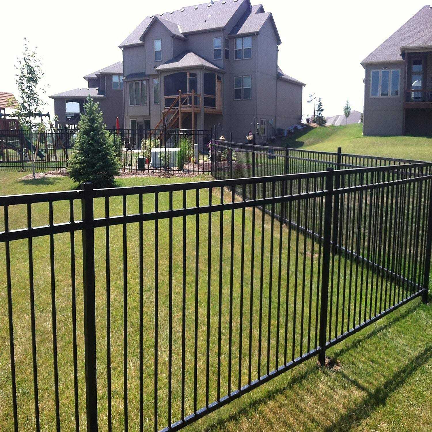 Xcel Fence 6.5'W x 5'H Traditional Series 3 Rail Steel Fence Panel - Shop Hardware Tools Online Store