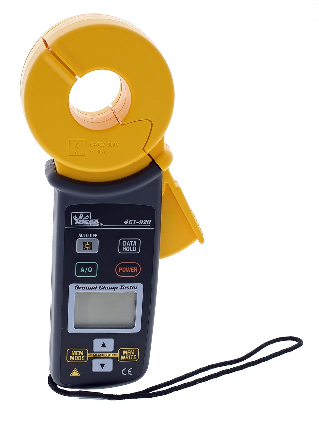 IDEAL INDUSTRIES INC. 61-796 Earth Ground Resistance Tester, 3-Pole, Carrying Case Included
