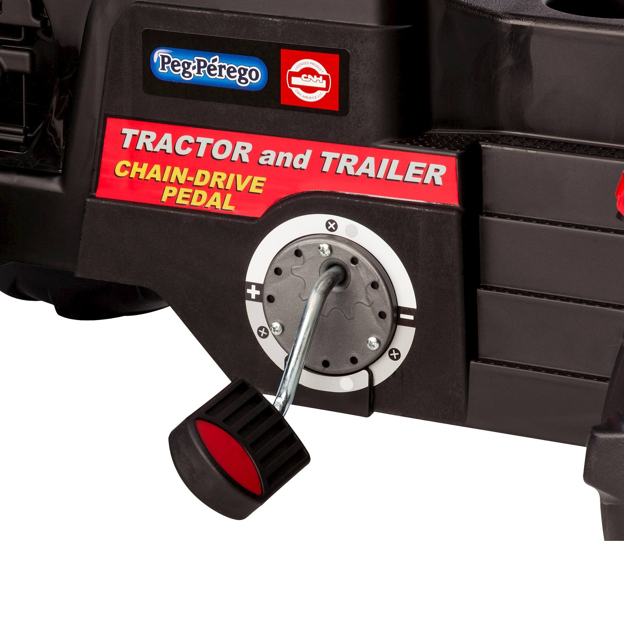 Peg Perego Case IH Tractor and Trailer Pedal Ride-On