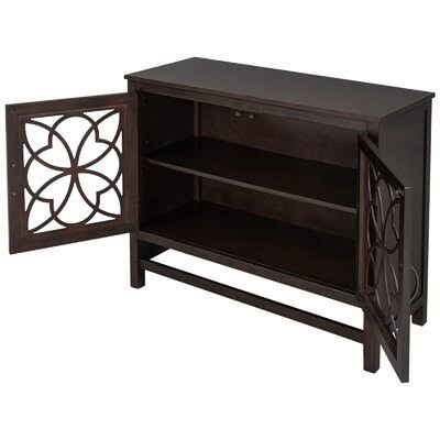 Storage Buffet Sideboard Wood Cabinet with Adjustable Shelf Winston Porter Color: Brown