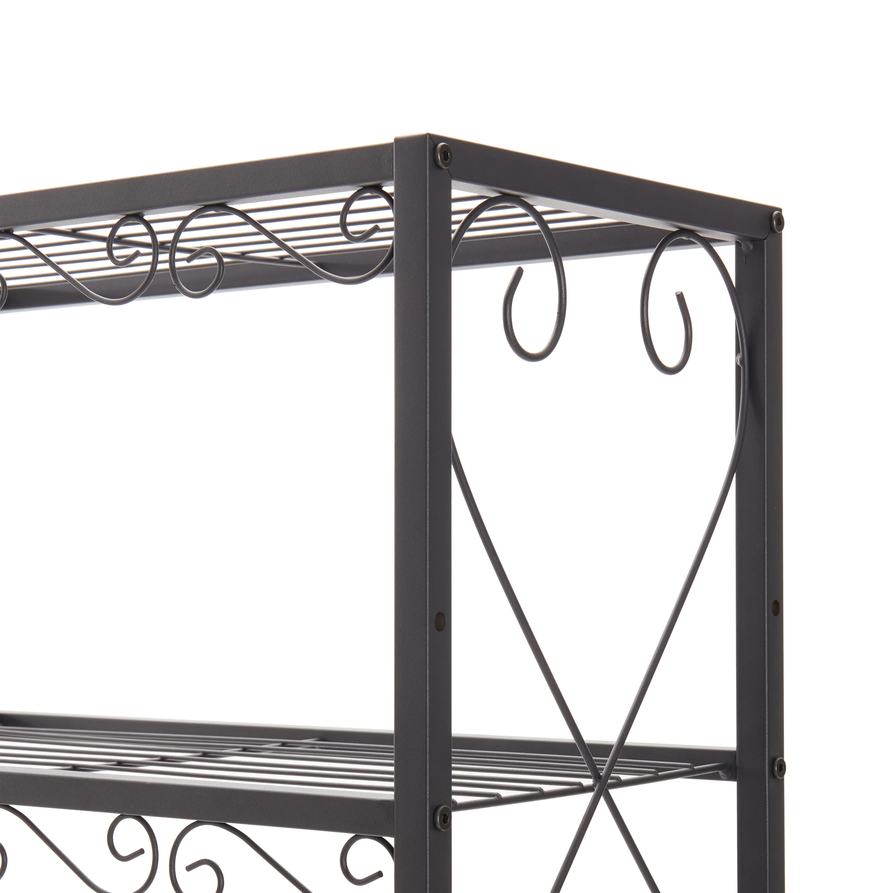 Queen Bed Frame with 2 Nightstands Headboards with Storage Cabinet, Headboard with Shelves, Bookcase Headboard Queen Easy Assembly for Bedroom Iron and Wood Rustic Brown