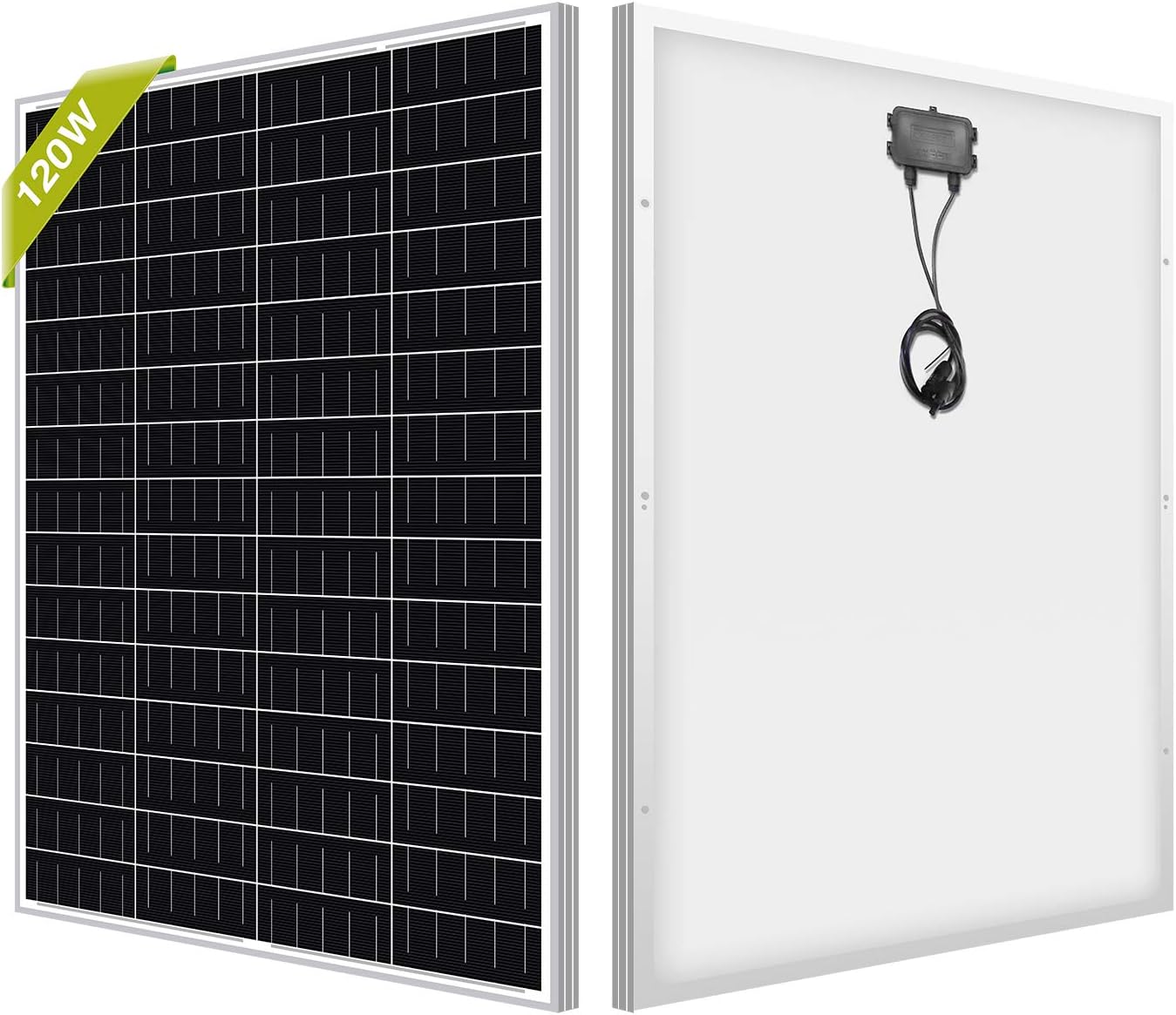 Newpowa 30W(Watt) Solar Panel High-Efficiency Monocrystalline 24V PV Module Designed for 24V Off Grid System, Charge Your 24V Battery of RV, Boat, Camper, Trailer, Gate Opener