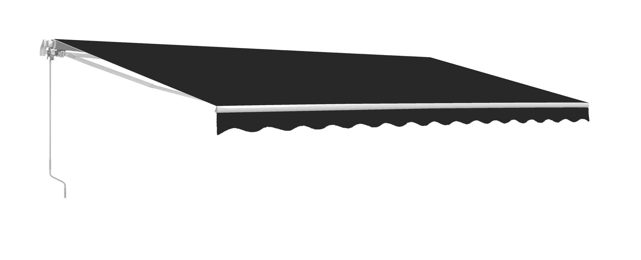 ALEKO 16' x 10' Motorized Retractable Patio Awning, Black Color