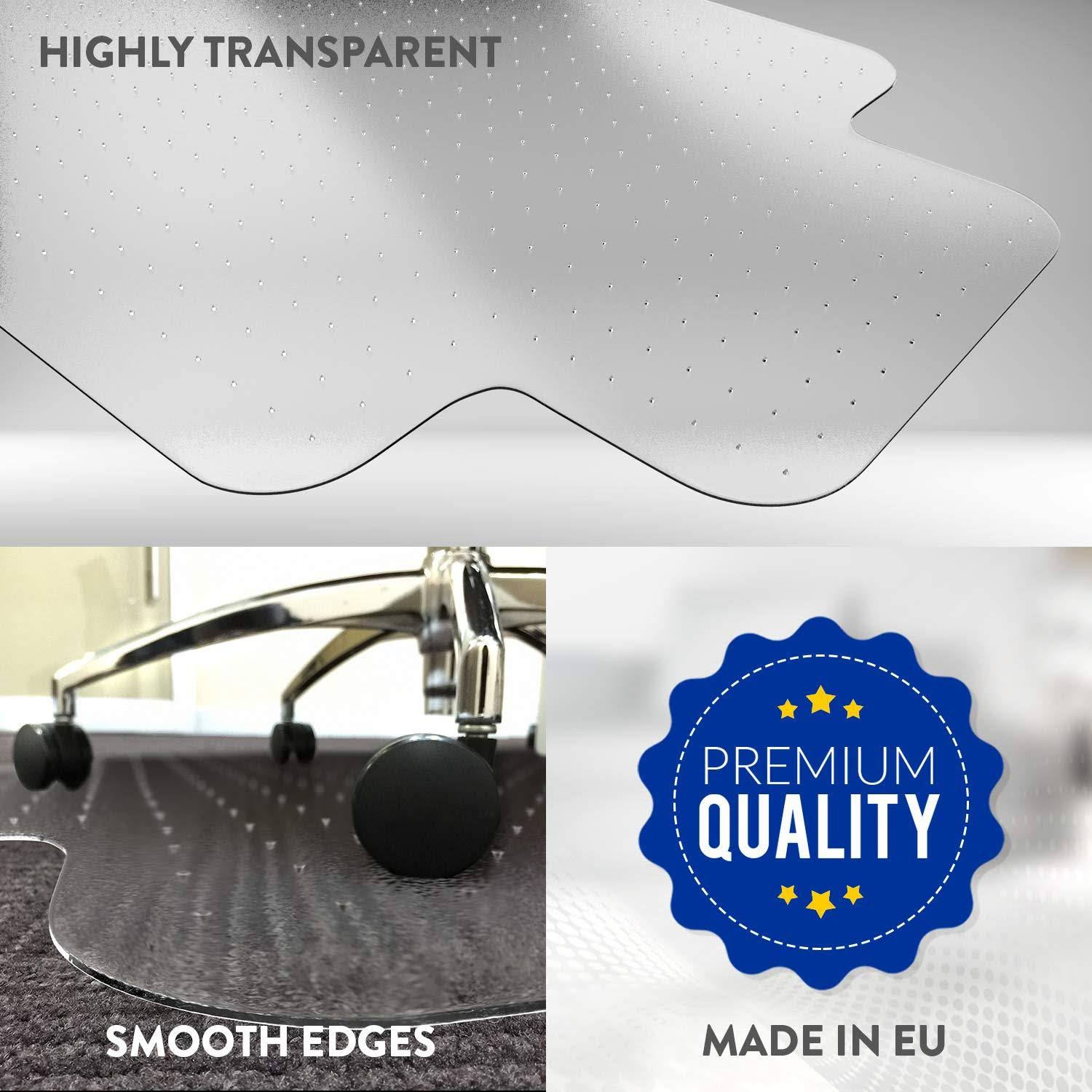 Office Chair Mat for Carpeted Floors - Heavy Duty (Unbreakable)