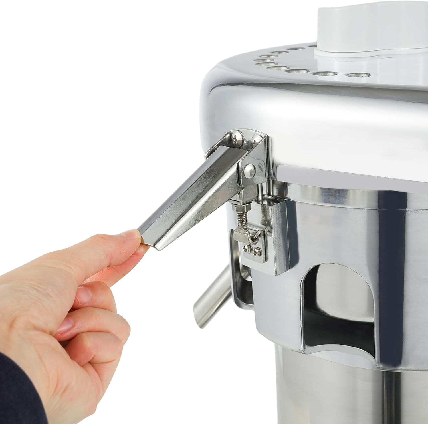 Electric Fruit Juice Extractor, Heavy Duty Centrifugal Juicer Machine, Commercial Home Fruit Vegetable Juice Making Steel, Extractor Juicing both Fruit and Vegetable, 370W