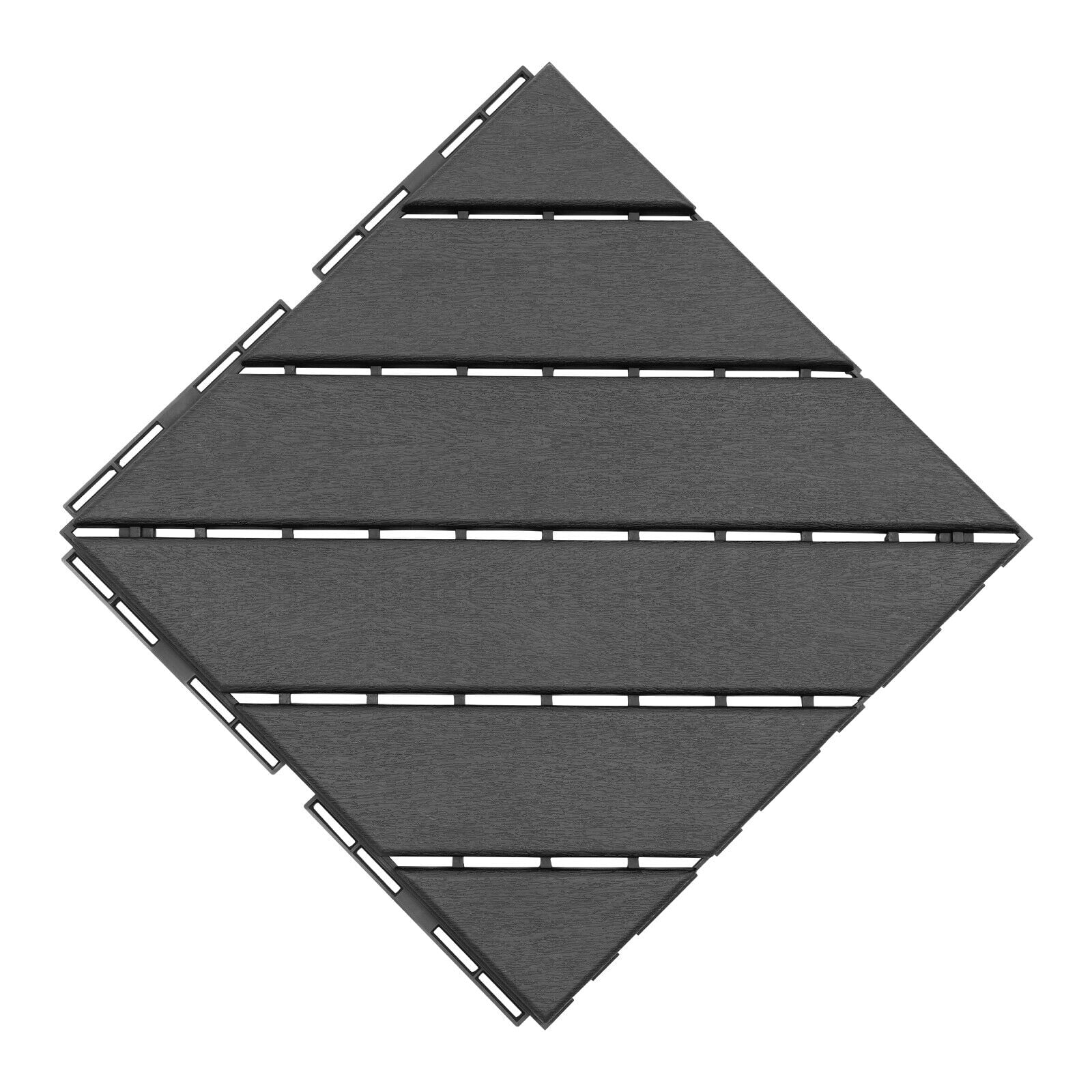 Modern 36PCS Interlocking Deck Tiles Floor Mount Plastic Composite Patio Deck Tiles 12”x12”
