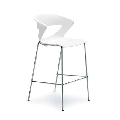Gordon International Kreature 4 Leg Bar Stool Finish: White