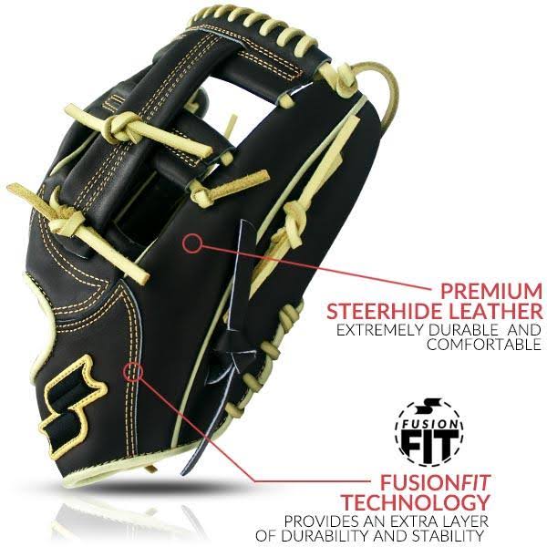 SSK Black Line 12.75x22 Dimple Baseball Glove: S19DH2401