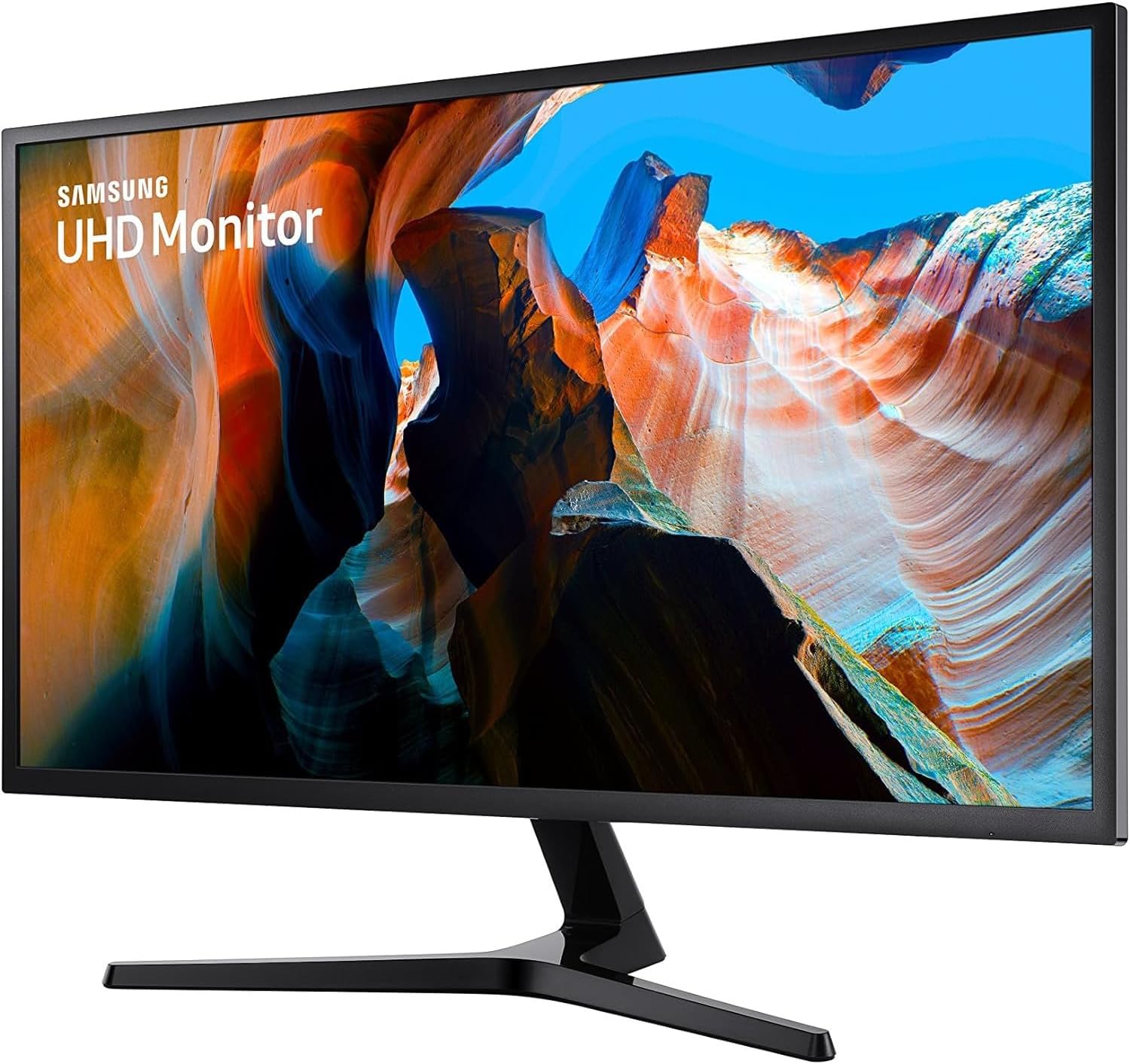 SAMSUNG 32" ViewFinity UJ590 UHD Monitor - Dark Gray/Blue Bundle with Tech Smart USA Elite Suite 18 Standard Editing Software Bundle + 1 Year CPS Enhanced Protection Pack