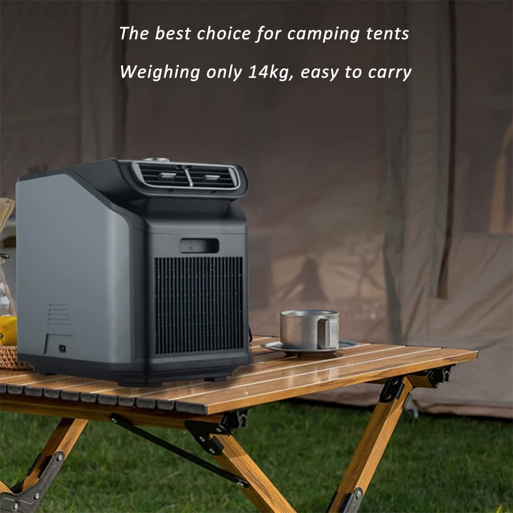 6000 BTU Portable Air Conditioner Car Mounted Cooler Multi-Gear Adjustment Small Size AC for Indoor, Camping, Tent and Car