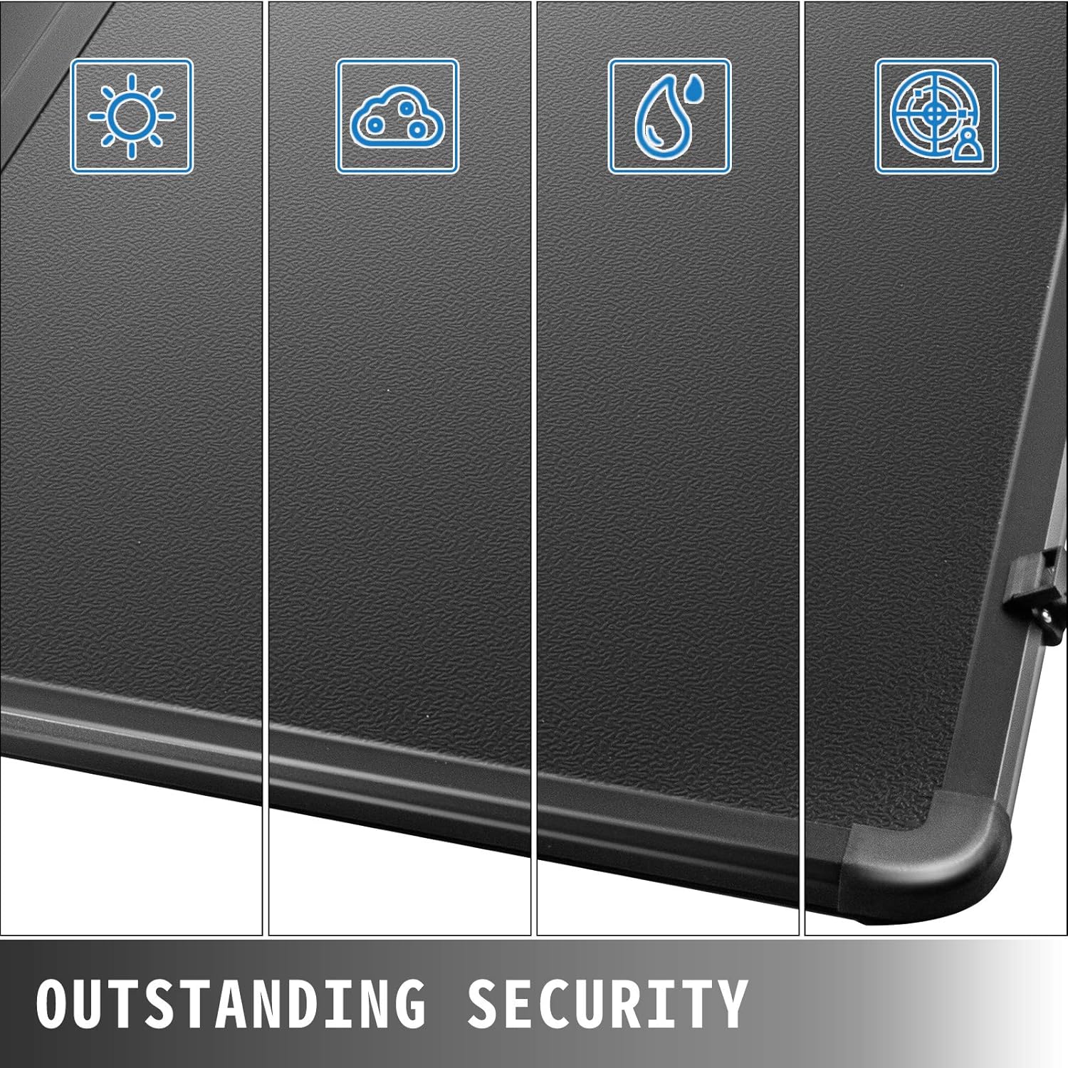 VEVOR Truck Bed Cover, Tri-Fold Tonneau Cover 6 FT, Hard Truck Bed Tonneau Cover, Truck Bed Topper Fit for Chevy Silverado, GMC Sierra 1500, 2014-2021 (6 Feet Bed)