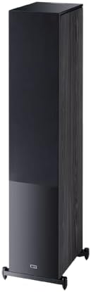 HECO Aurora 1000 3 Way, Dual 8" Floorstanding Speaker in Black with Fluctus Tweeter with 28 mm Fabric Dome and Computer-Optimized Front Panel for Perfect Dispersion