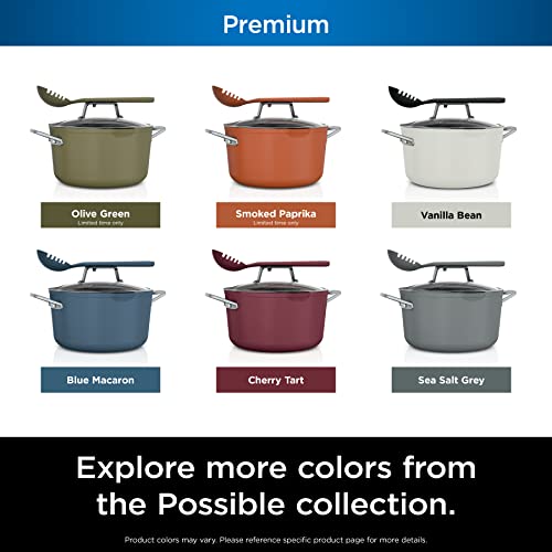 Ninja CW202GN Foodi NeverStick PossiblePot, Premium Set with 7-Quart Capacity Pot, Roasting Rack, Glass Lid & Integrated Spoon, Nonstick