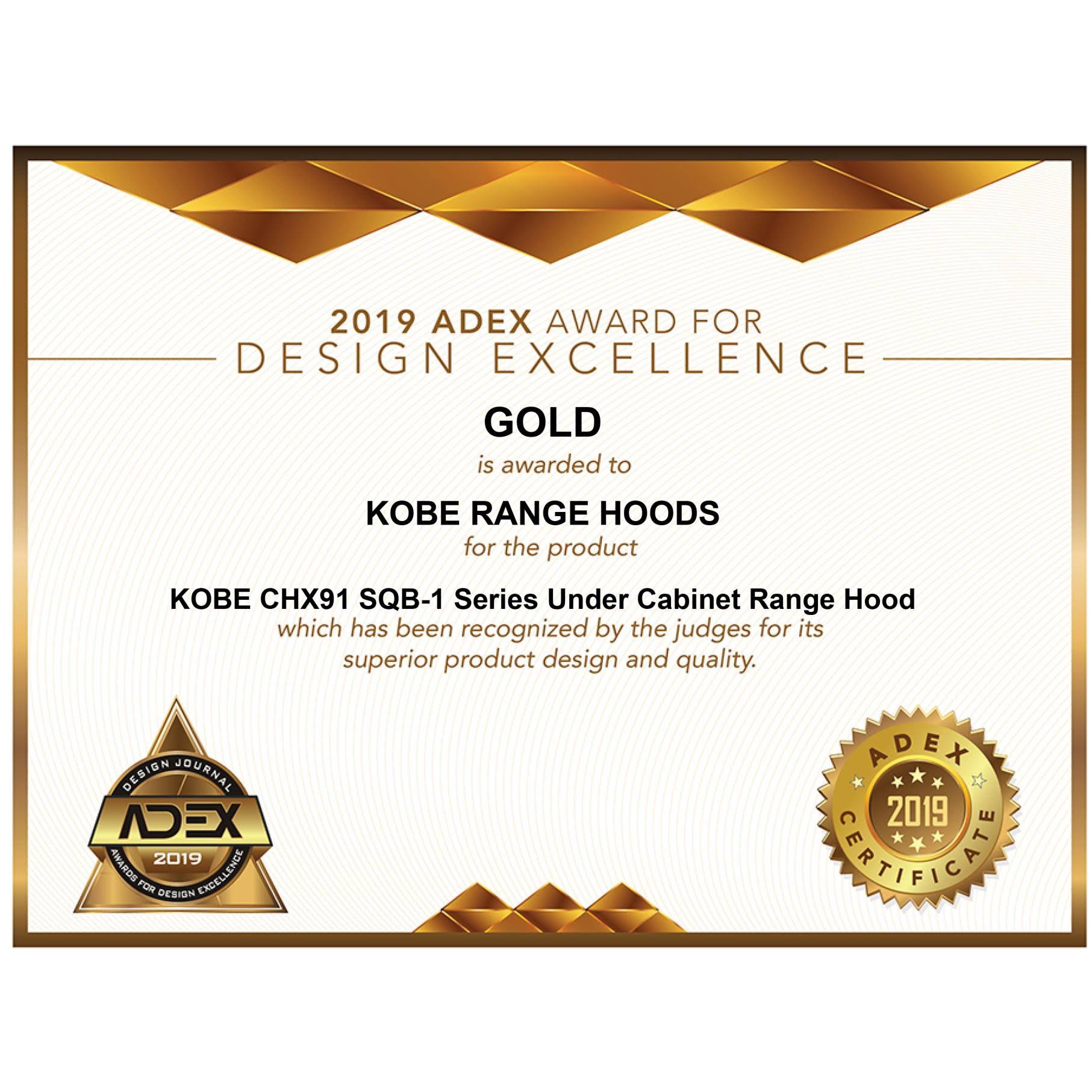Kobe CHX9136SQB-1 Brillia 36-Inch Under Cabinet Range Hood, 3-Speed, 680 CFM, LED