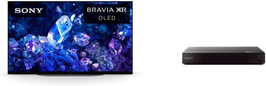 Sony 42 Inch 4K Ultra HD TV A90K Series: BRAVIA XR OLED Smart Google TV for The Playstation® 5 XR42A90K- 2022 Model BDP-S6700 4K Upscaling 3D Streaming Home Theater Blu-Ray Disc Player (Black)