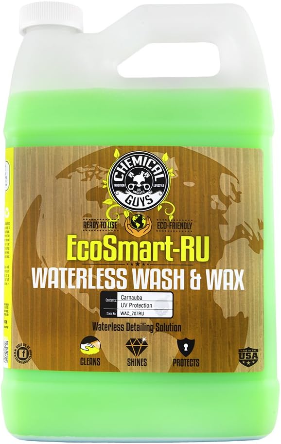 Chemical Guys WAC_707RU EcoSmart-RU Ready to Use Waterless Car Wash and Wax, 1 Gal Pack of 2
