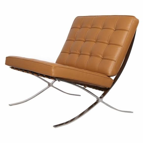 Barcelona Chair Replica Terracotta