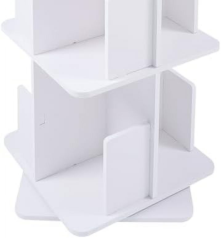 YPDRYGV Bookcase ° Rotating Bookshelf Floor Standing Organizer   Display Rack  Room Study Room Bedroom Home Office ( 3 Tiers) - Curated Treasures Market