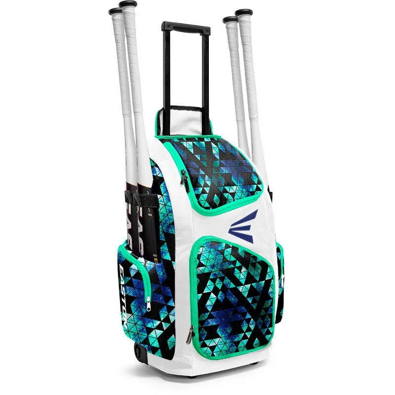 Easton Traveler Stand-Up Wheeled Duffel Bat Bag Aqua - Baseball Softball Accessories at Academy Sports