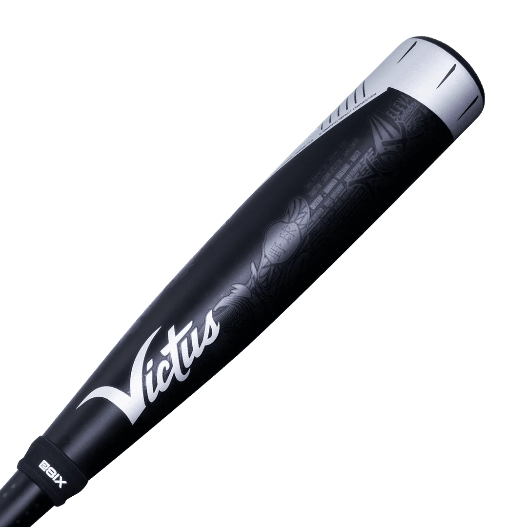 Victus Nox Two Piece Hybrid USSSA 2 3/4 Baseball Bat -8, 28/20oz (Black/Silver)