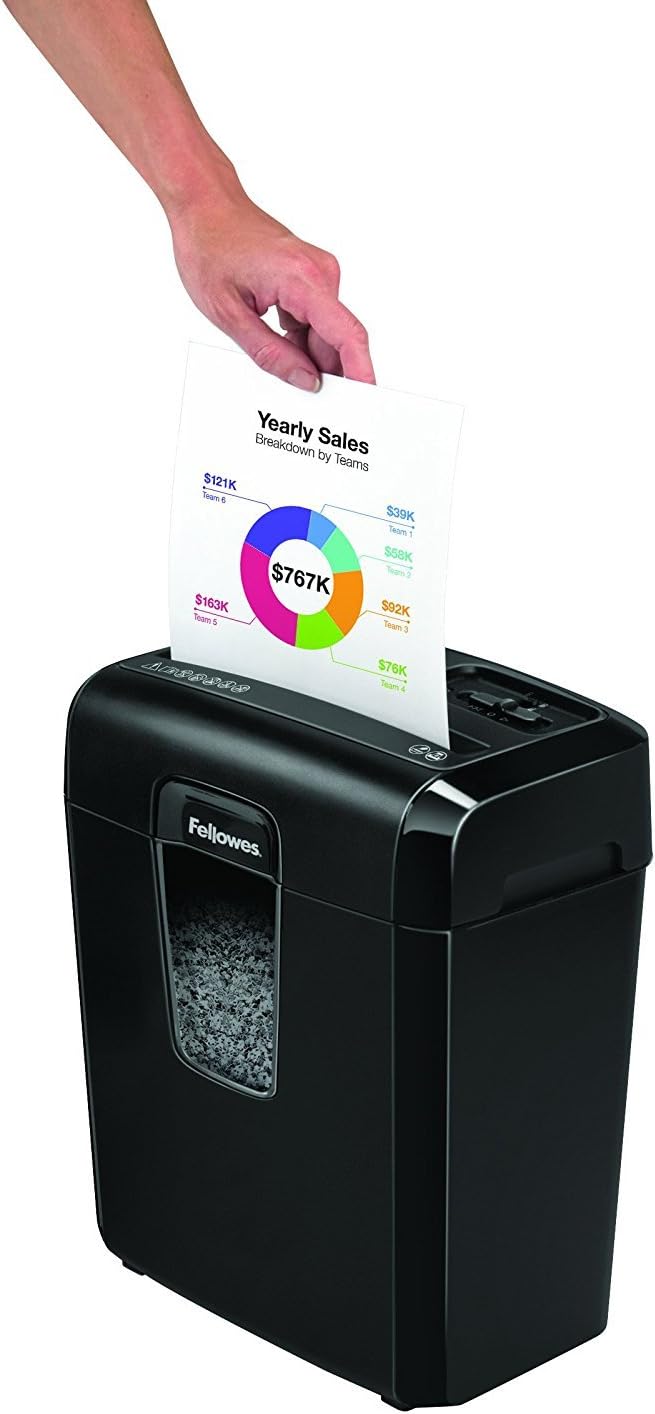 Fellowes 3103201 Powershred W11C, 11-Sheet Cross-cut Paper and Credit Card Shredder with Safety Lock